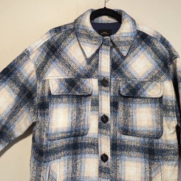 Urban Outfitters Wool Check Shirt Jacket - Picture 7 of 7